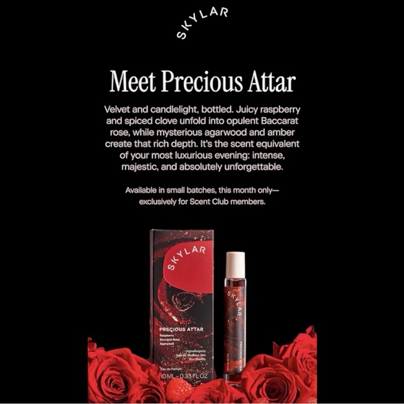 Skylar Other - NIB Skylar Precious Attar Roller Ball Oil Exclusive Scent Club .33 oz